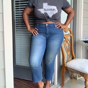 Nine West 18W cropped ankle jeans